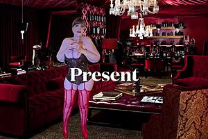 Granny Carmen buzzes pussy with rabbit toy