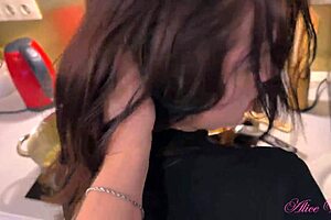 Stepmom Serves Wet Shaved Pussy Dinner with Monster Cock Deepthroat!