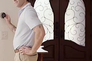 so this cheating wife bella rolland just spreads wide for the ac repairman pounding her doggystyle