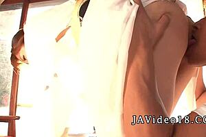 wanna dive into some dirty uncensored japanese hardcore with this sexy milf creampie?