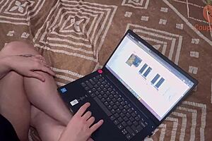 Caught peeking down stepmom's huge tits? taboo pov milf blows your monster cock