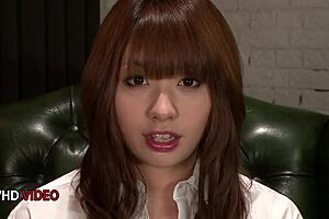 whoa naughty jav milf mami yuuki slurps cock passionately in steamy 3some! 💦😈