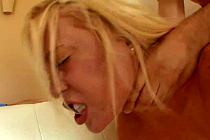 Blonde Wife Takes Huge Cock Anal Bent Over In Front Of Husband!