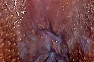 panties on or off for latina milf creampie closeup?