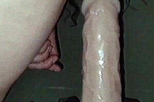 Horny housewife rides dildo in homemade cowgirl sex tape