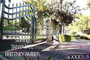 Busty Tanya Tate's big ass eaten out by lesbian milf Britney Amber's fingers