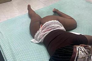 huge latina maid ass hunts fridge for black cock cravings