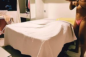 brazilian stepmom's juicy feet get footjob then anal creampie??