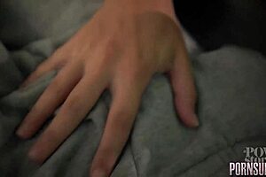 Man of house seduces petite blonde milf taboo creampie full sub español