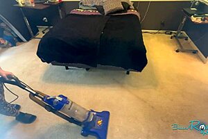 Just vacuuming my bedroom like a good housewife