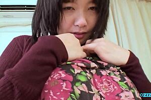 😏 Fat hairy Asian milf gets toy-teased fingered then rides cock to creampie glaze on her juicy pussy! 💦