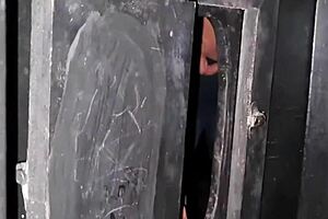 curious milf sneaks to swingers gloryhole craving stranger cocks in secret