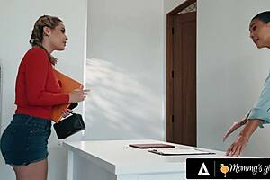 nicole aria finally gets spanked by milf boss dana vespoli strapon ride