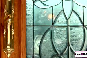 Milf teacher roleplays blindfolded face sitting and ass licking with student wife!