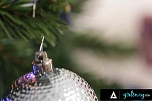 i control stepmom reena sky but christmas spirit haunts our lesbian threesome