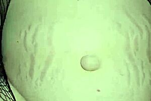 Thick milf pussy lips drip as hot cum floods her swollen folds