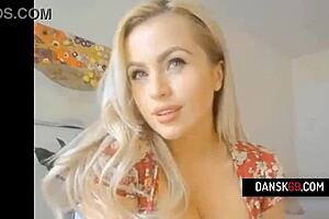 danish milf plays with her natural breasts so playfully 😊🍈