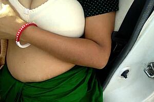 stepmom shares car highway stranger desi milf outdoor sex big dick jungle