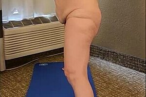 Naked Yoga Reveals Granny Vee's Saggy Big Tits And Ass
