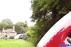 mature english milf's arse slammed hard by pickup guy in stockings and heels