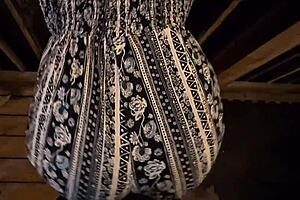 Petite redhead wife grinds horny ass teasing pov outdoors public 😏🍑