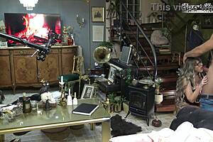 Sexy Odette Delivers Facial Behind Scenes for Client