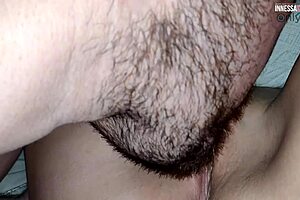 i couldn't resist licking my sexy stepmom's juicy wet pussy up close