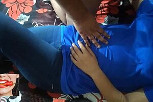 step dad pounds indian stepdaughter's pussy in hindi dirty talk creampie mess