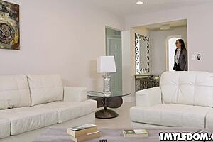 blindfolded milf feels every inch in hard face fuck moaning wild