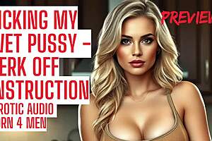 milf guides you to lick her tight wet pussy just right audio instructions