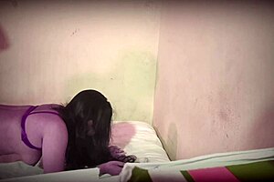 Desi village wife cheats with stepbrother in steamy kitchen fuck