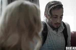 perverted guy grabs sexy babe riley reyes fucks her tight pussy hard