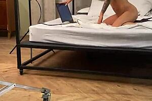 hey check monika fox's backstage webcam poses shaved pussy pierced nipples