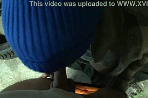 french beurette teen lets guy cum in mouth after basement blowjob teasing