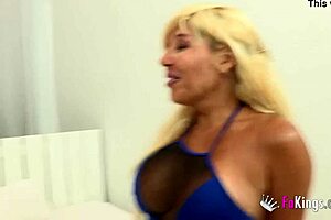 busty milf monica teaches horny spanish teen 18+ amateurs doggystyle sex instructions