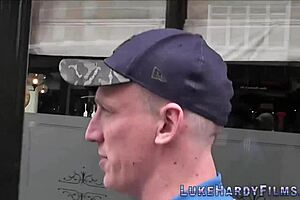 inked british milf sucks and jerks luke hardy's monster cock