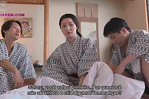 madrasta fucks stepson and friend in hot 3some