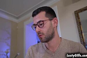 young stud caught with mary rider's panties, now granny punishes ride