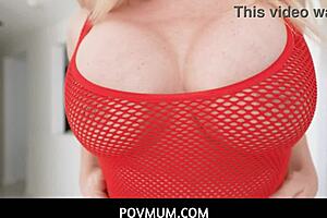 POV: Stepmom Christie Stevens seduces stepson with big tits 😘🍑💦 taboo fun!