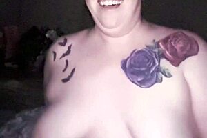 Chubby ginger housewife rides daddy's huge cock wildly