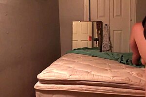 Wide body redhead bitch rides massive black bull cock