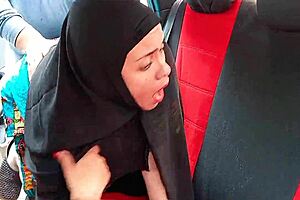 Hijab Indian Stepmom Fucked Hard in Car Doggystyle