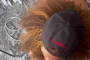 i get so horny sucking this ebony bbc with my bbw girlfriend watching our fat slut play