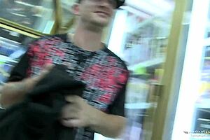 curvy blonde milf railed doggystyle in store no cameras around