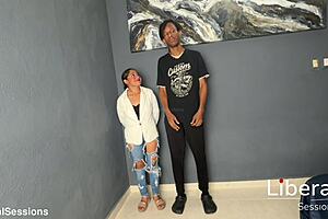 petite latina cutie sucks big black cock deepthroat in her first homemade interview with monster bbc