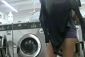 amateur wife sucks big black cock at college laundromat pt1 sheer voyeur