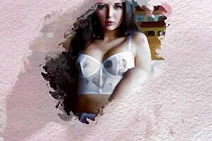 BIG TITS PETITE MILF STRIPS NAKED