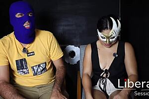 Hotwife gives her fat ass to strangers right beside hubby.