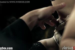 daring milf unleashes monster cock fantasy with footjob stockings and hardcore ride