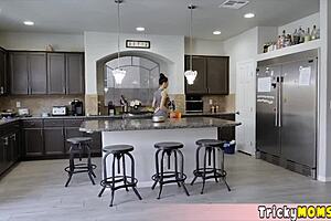 Long-legged milf maid fucked hard during uniform chores